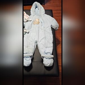 Baby Boys 6 To 9 Months Winter Snow Suit Coat Pram Euc